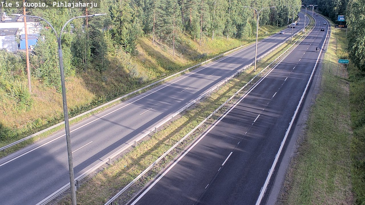 Kelikamerat Kuva Tie 5 Kuopio, Pihlajaharju, Kuopio, Pohjois-Savo