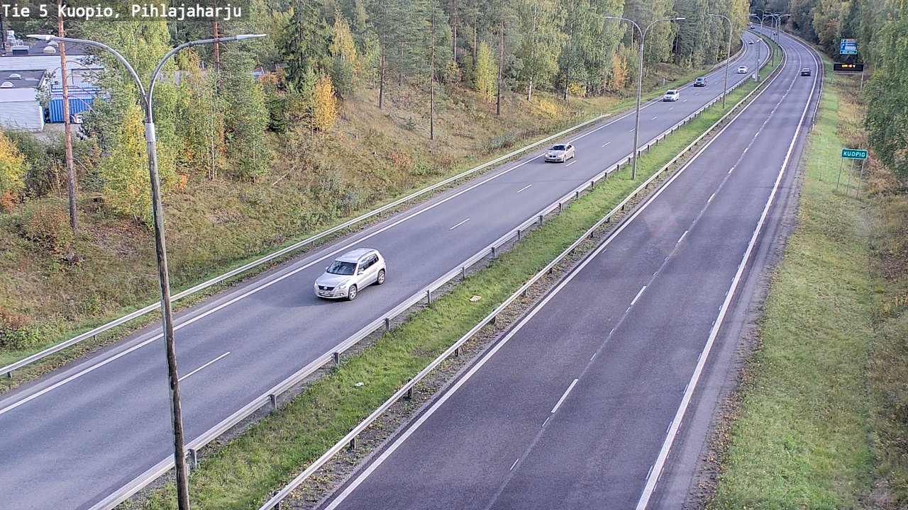 Kelikamerat Kuva Tie 5 Kuopio, Pihlajaharju, Kuopio, Pohjois-Savo