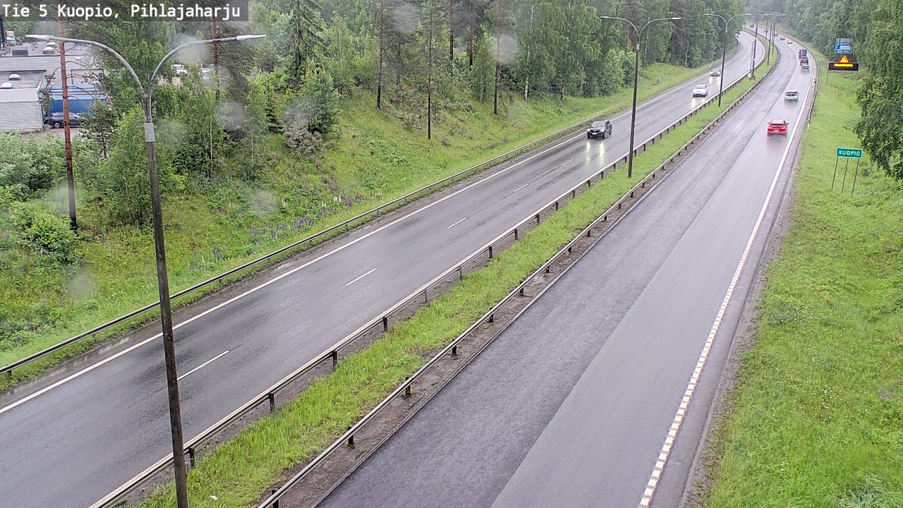 Weather Camera Image Väg 5 Kuopio, Pihlajaharju, Kuopio, Pohjois-Savo