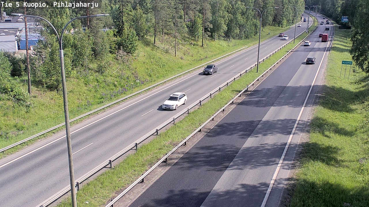 Kelikamerat Kuva Tie 5 Kuopio, Pihlajaharju, Kuopio, Pohjois-Savo