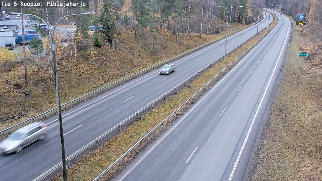 Weather Camera Image Väg 5 Kuopio, Pihlajaharju, Kuopio, Pohjois-Savo