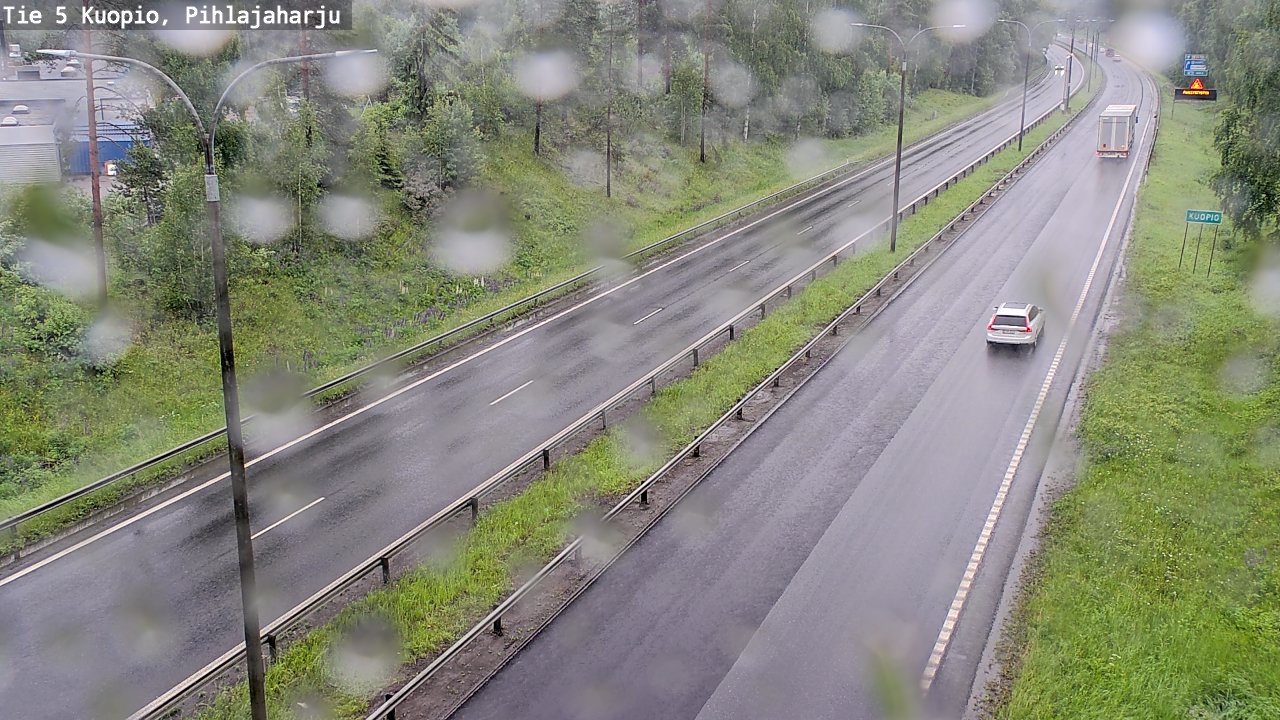Weather Camera Image Väg 5 Kuopio, Pihlajaharju, Kuopio, Pohjois-Savo