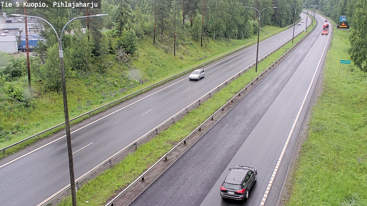 Weather Camera Image Väg 5 Kuopio, Pihlajaharju, Kuopio, Pohjois-Savo