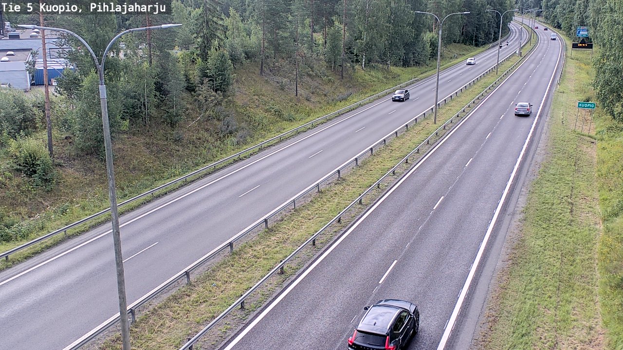 Weather Camera Image Väg 5 Kuopio, Pihlajaharju, Kuopio, Pohjois-Savo