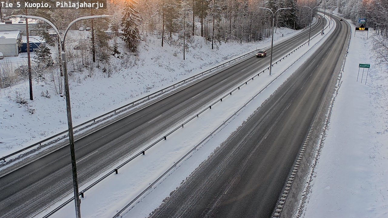 Kelikamerat Kuva Tie 5 Kuopio, Pihlajaharju, Kuopio, Pohjois-Savo