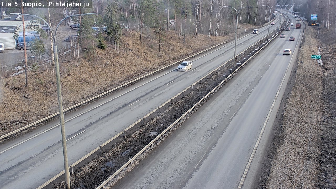 Weather Camera Image Road 5 Kuopio, Pihlajaharju, Kuopio, Pohjois-Savo