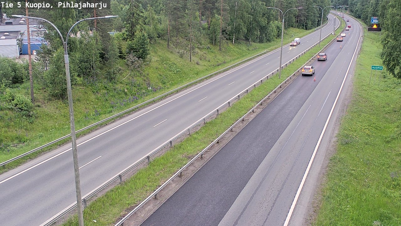 Kelikamerat Kuva Tie 5 Kuopio, Pihlajaharju, Kuopio, Pohjois-Savo