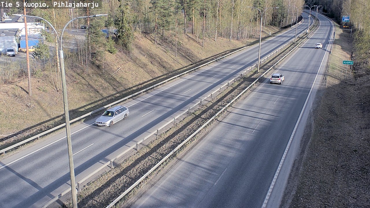 Weather Camera Image Road 5 Kuopio, Pihlajaharju, Kuopio, Pohjois-Savo
