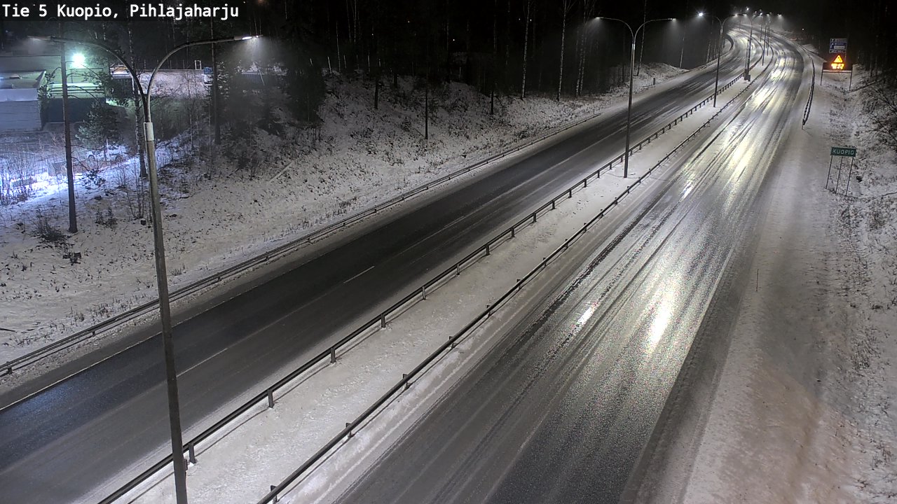 Weather Camera Image Road 5 Kuopio, Pihlajaharju, Kuopio, Pohjois-Savo