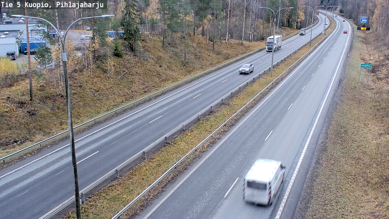 Weather Camera Image Väg 5 Kuopio, Pihlajaharju, Kuopio, Pohjois-Savo