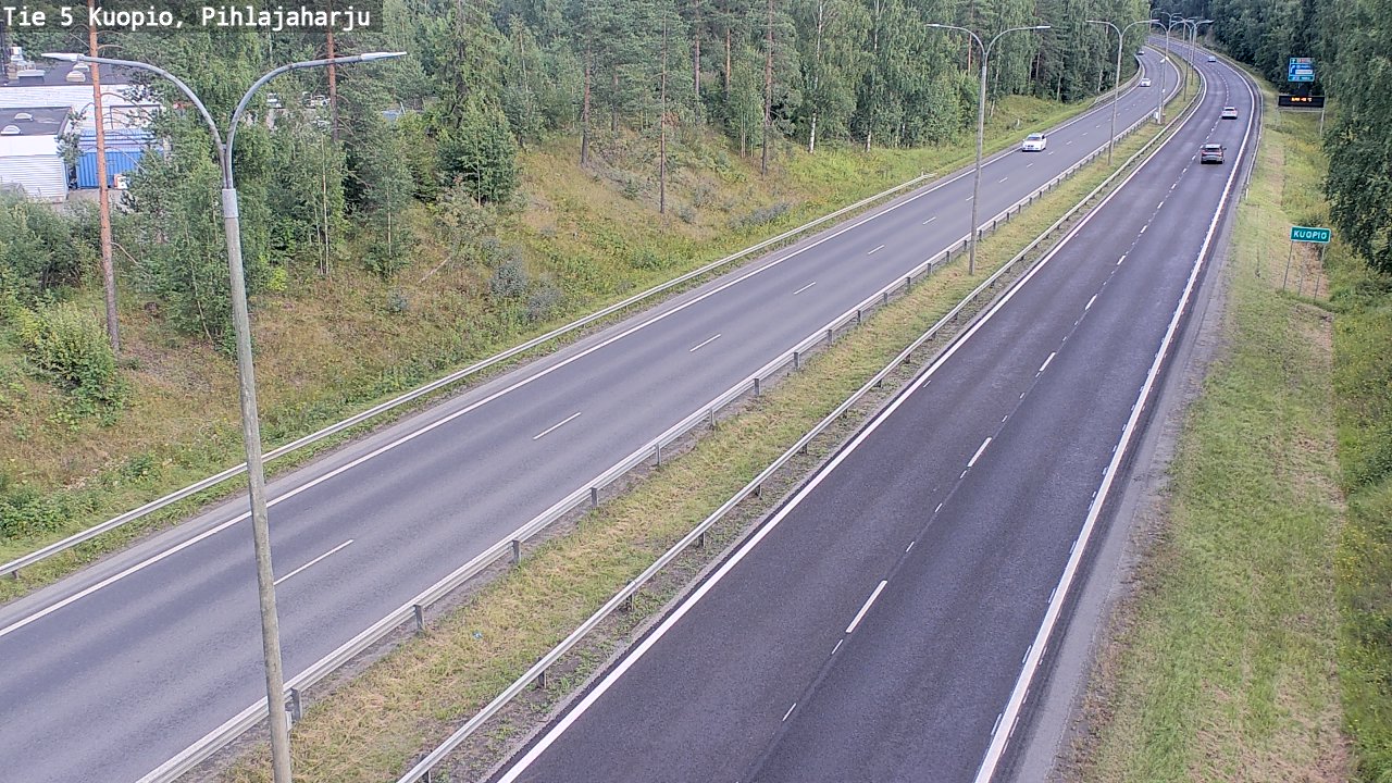 Kelikamerat Kuva Tie 5 Kuopio, Pihlajaharju, Kuopio, Pohjois-Savo