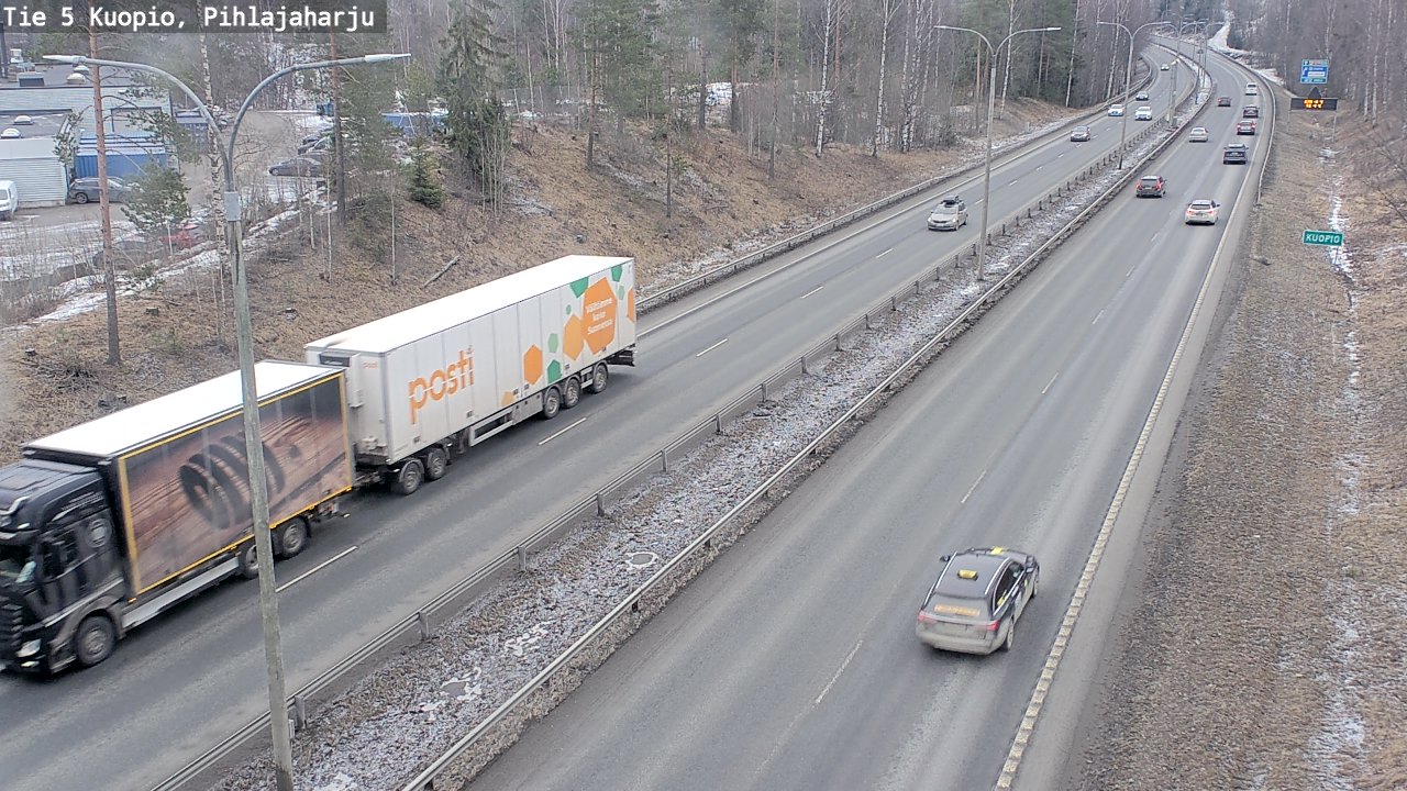 Kelikamerat Kuva Tie 5 Kuopio, Pihlajaharju, Kuopio, Pohjois-Savo