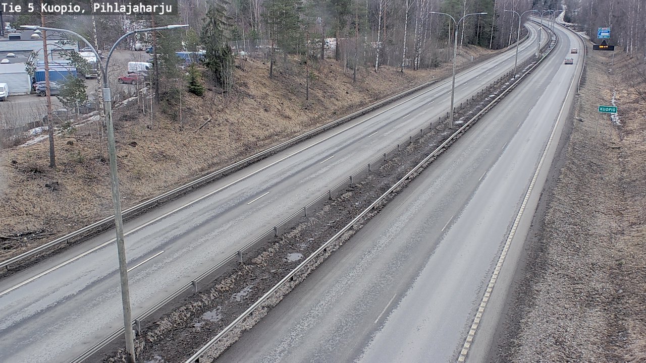 Weather Camera Image Road 5 Kuopio, Pihlajaharju, Kuopio, Pohjois-Savo