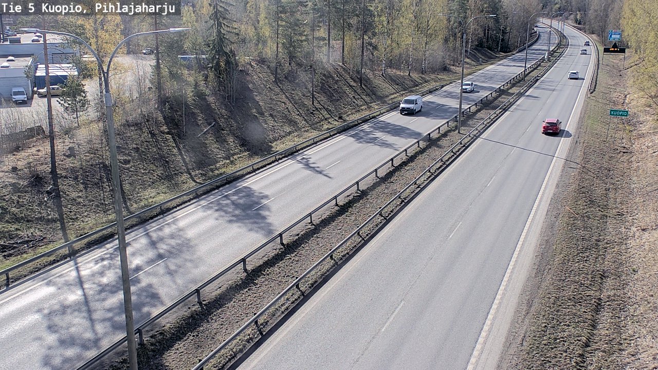 Weather Camera Image Road 5 Kuopio, Pihlajaharju, Kuopio, Pohjois-Savo