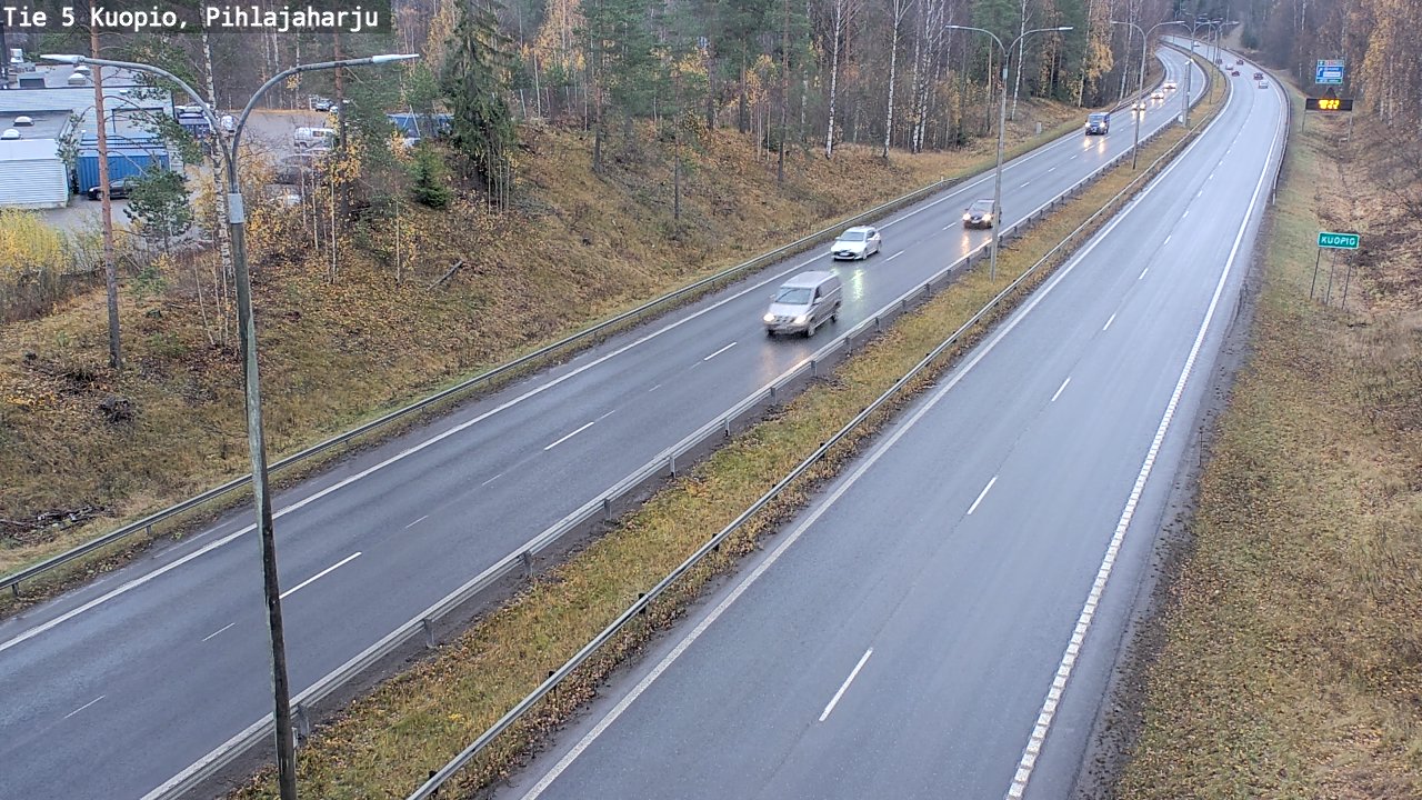 Weather Camera Image Väg 5 Kuopio, Pihlajaharju, Kuopio, Pohjois-Savo