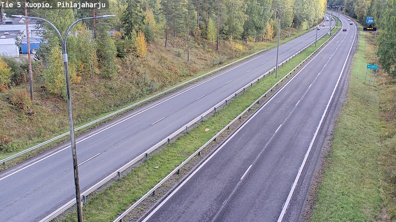 Weather Camera Image Road 5 Kuopio, Pihlajaharju, Kuopio, Pohjois-Savo