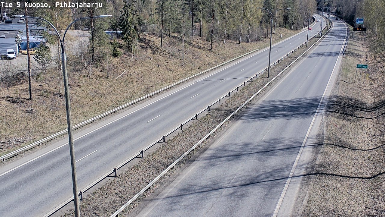 Weather Camera Image Road 5 Kuopio, Pihlajaharju, Kuopio, Pohjois-Savo