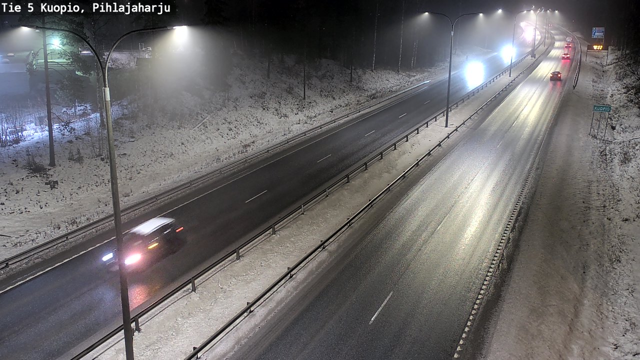 Weather Camera Image Road 5 Kuopio, Pihlajaharju, Kuopio, Pohjois-Savo