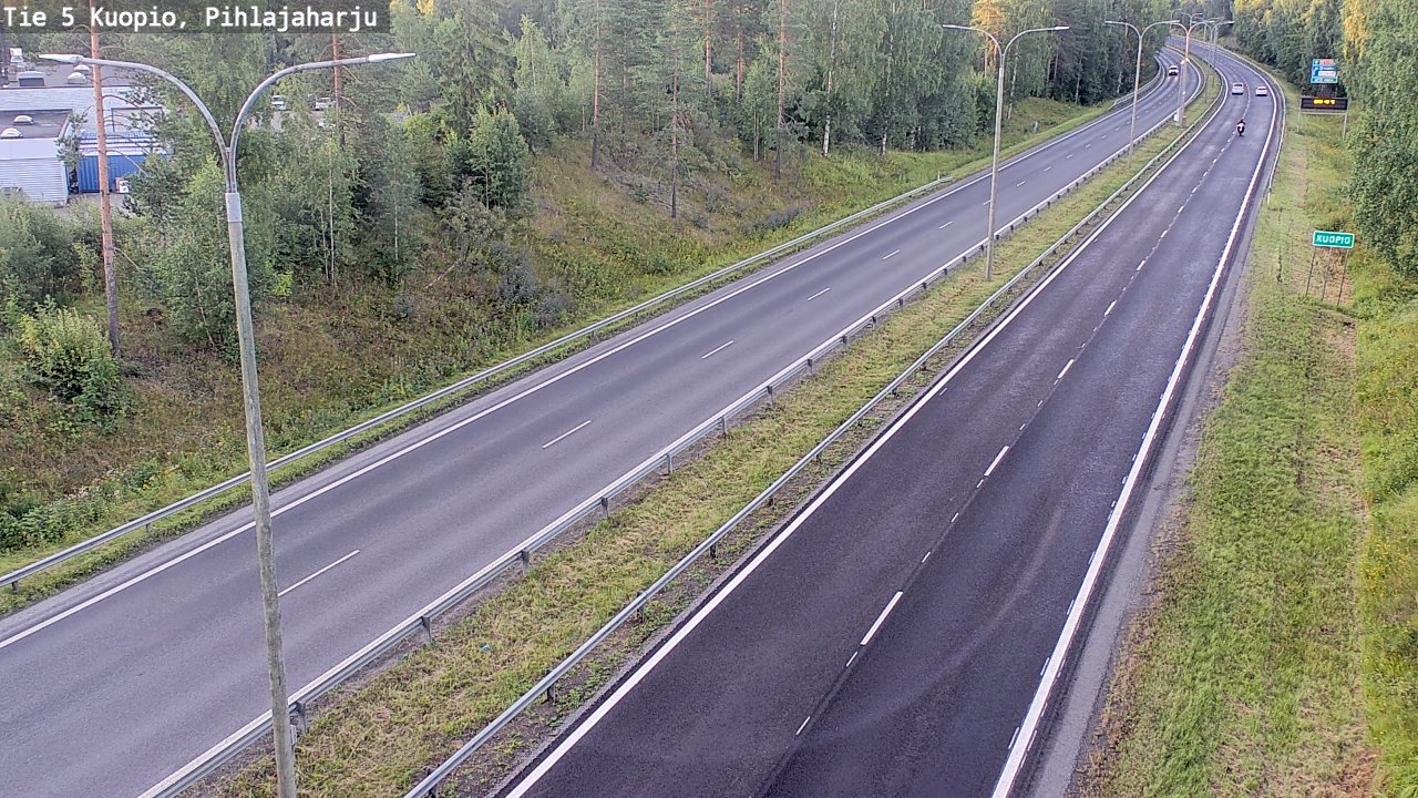 Weather Camera Image Väg 5 Kuopio, Pihlajaharju, Kuopio, Pohjois-Savo
