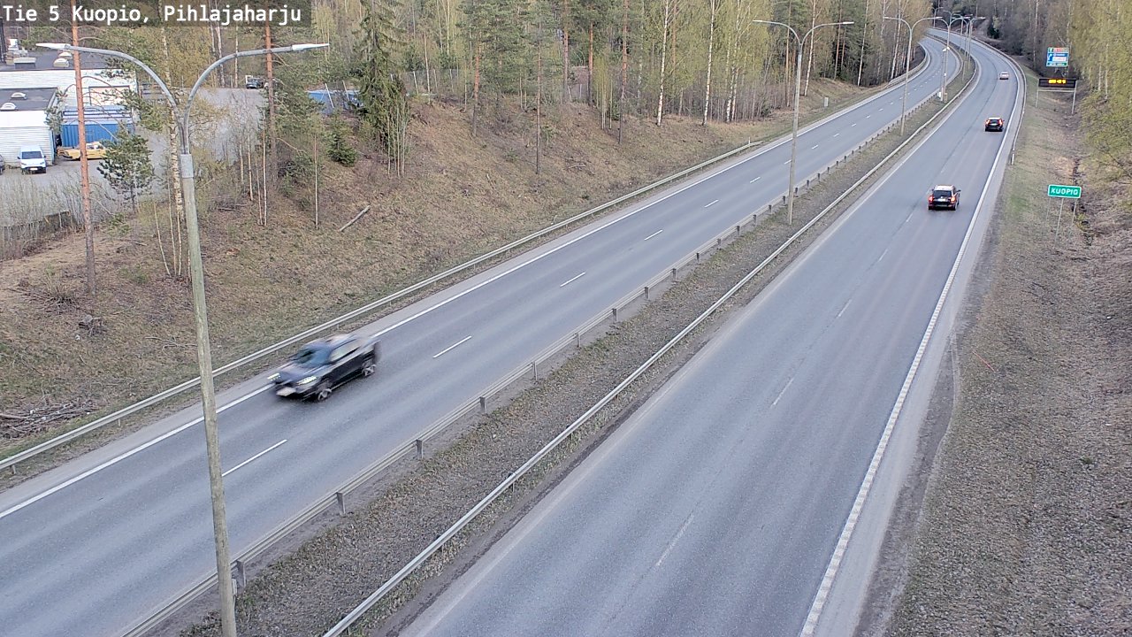 Weather Camera Image Road 5 Kuopio, Pihlajaharju, Kuopio, Pohjois-Savo