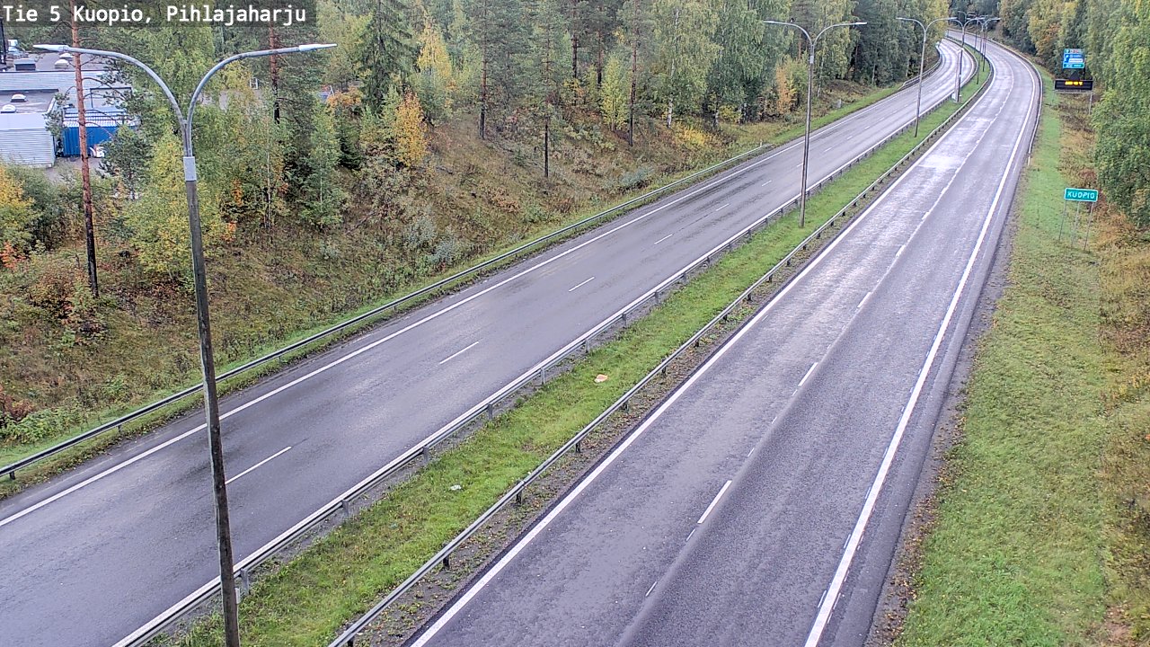 Weather Camera Image Road 5 Kuopio, Pihlajaharju, Kuopio, Pohjois-Savo