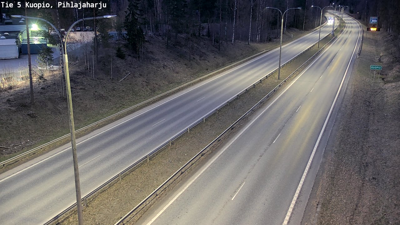 Kelikamerat Kuva Tie 5 Kuopio, Pihlajaharju, Kuopio, Pohjois-Savo