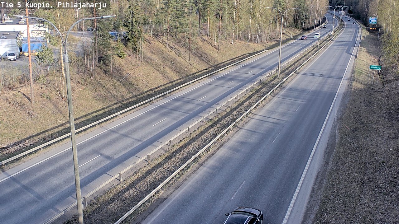 Weather Camera Image Road 5 Kuopio, Pihlajaharju, Kuopio, Pohjois-Savo