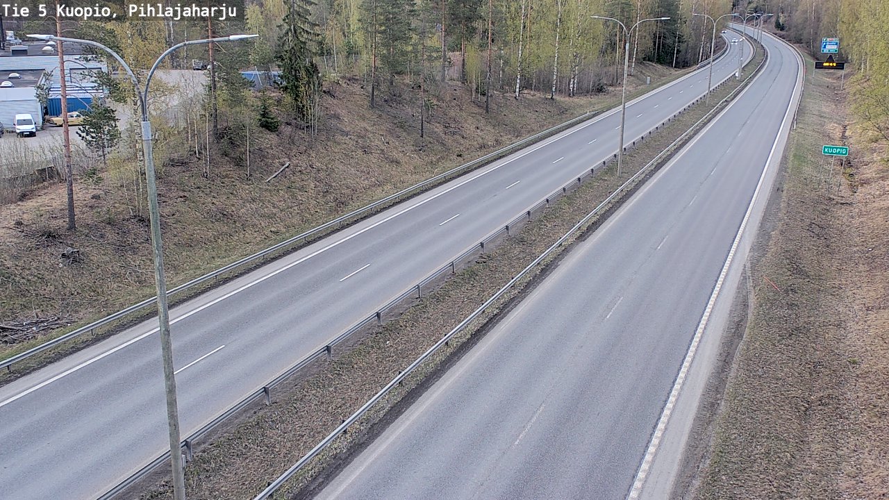 Kelikamerat Kuva Tie 5 Kuopio, Pihlajaharju, Kuopio, Pohjois-Savo
