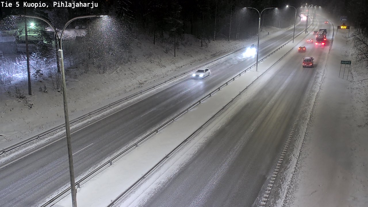 Kelikamerat Kuva Tie 5 Kuopio, Pihlajaharju, Kuopio, Pohjois-Savo