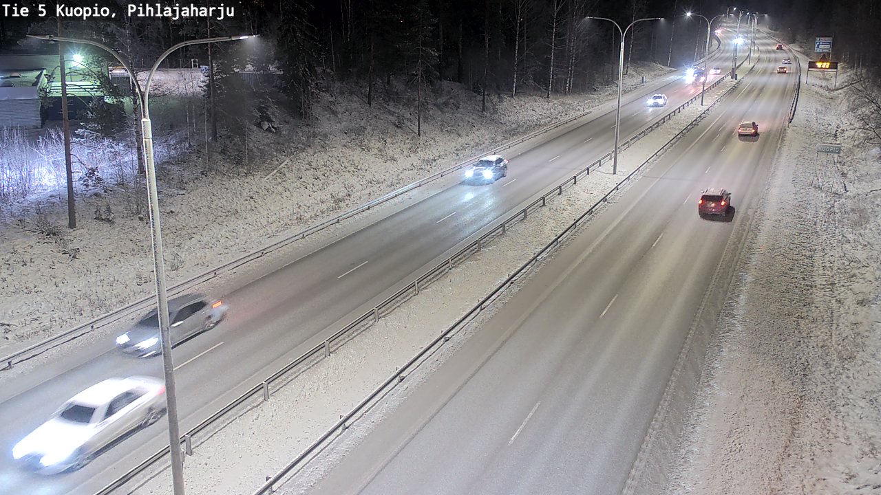 Kelikamerat Kuva Tie 5 Kuopio, Pihlajaharju, Kuopio, Pohjois-Savo