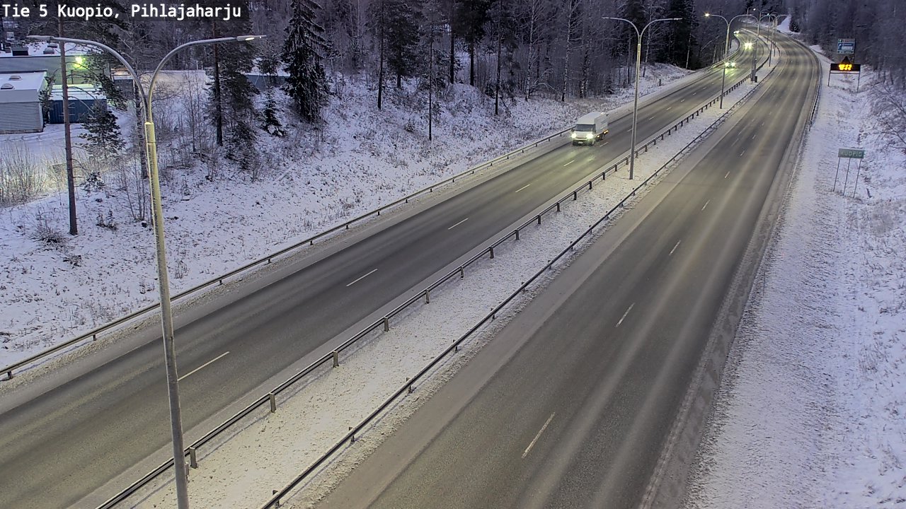 Kelikamerat Kuva Tie 5 Kuopio, Pihlajaharju, Kuopio, Pohjois-Savo