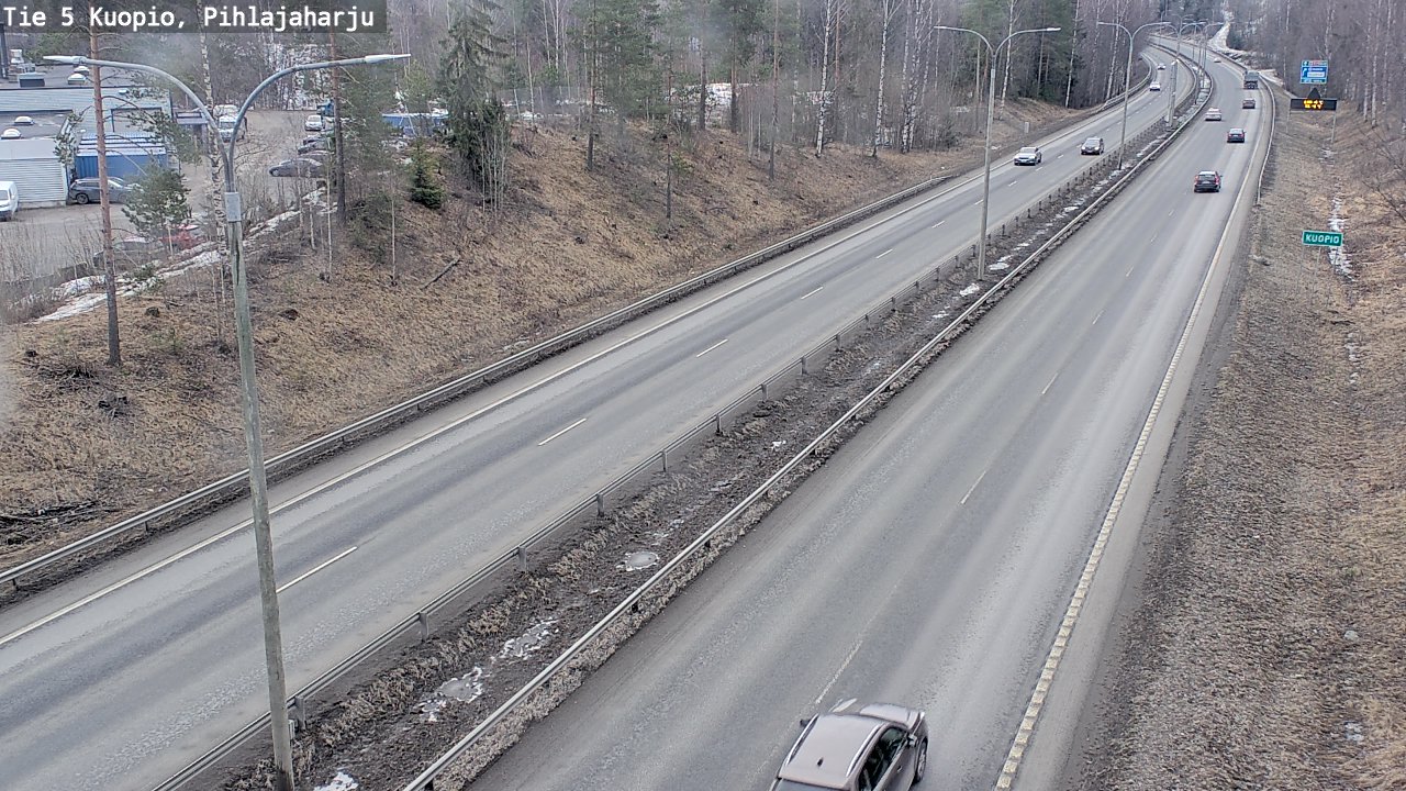 Kelikamerat Kuva Tie 5 Kuopio, Pihlajaharju, Kuopio, Pohjois-Savo