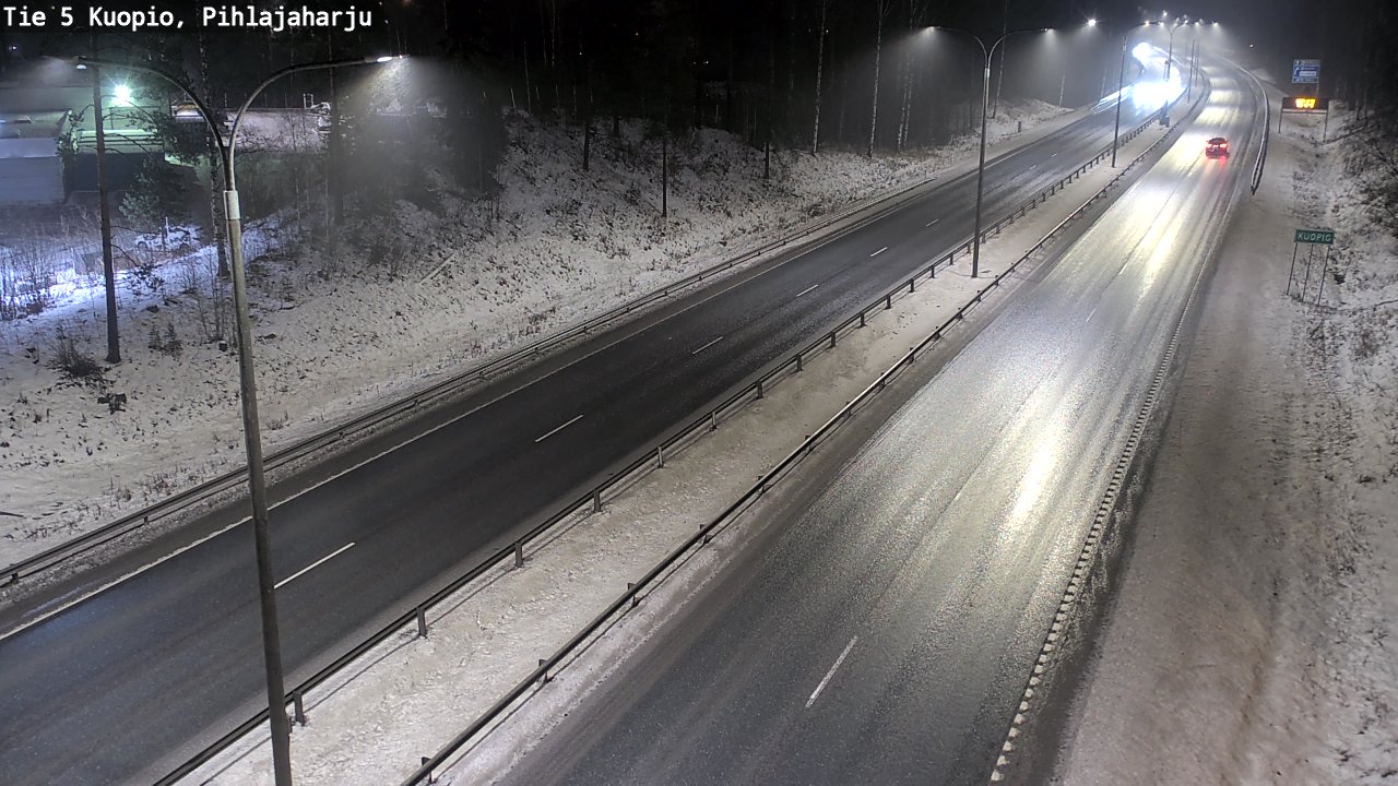 Weather Camera Image Road 5 Kuopio, Pihlajaharju, Kuopio, Pohjois-Savo
