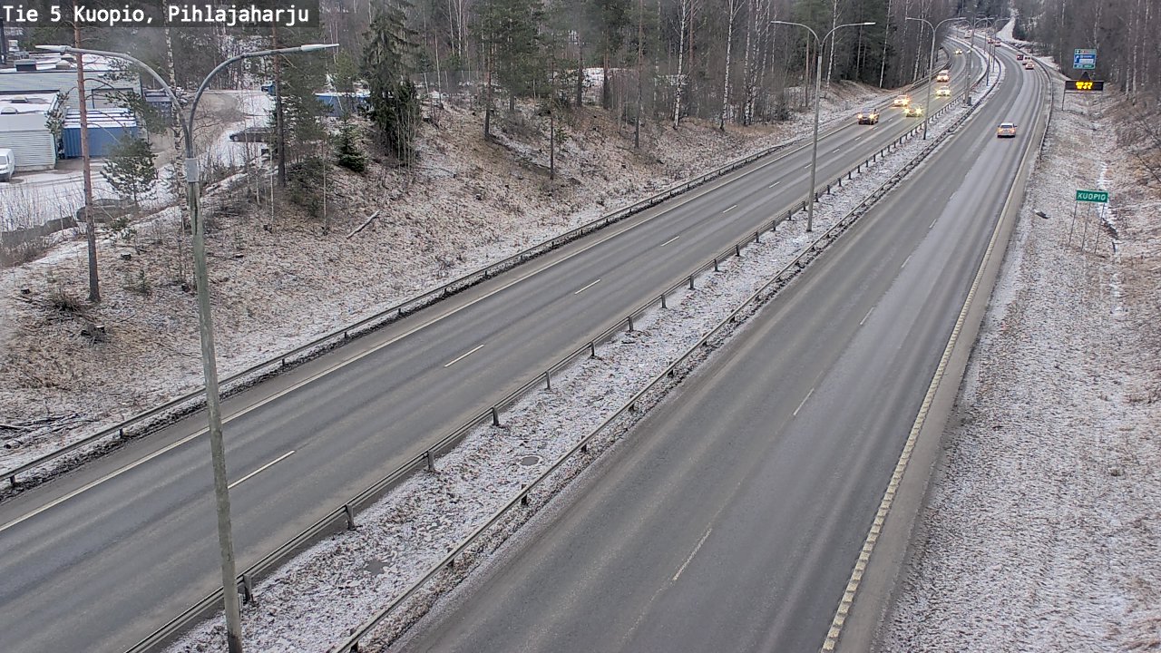 Kelikamerat Kuva Tie 5 Kuopio, Pihlajaharju, Kuopio, Pohjois-Savo
