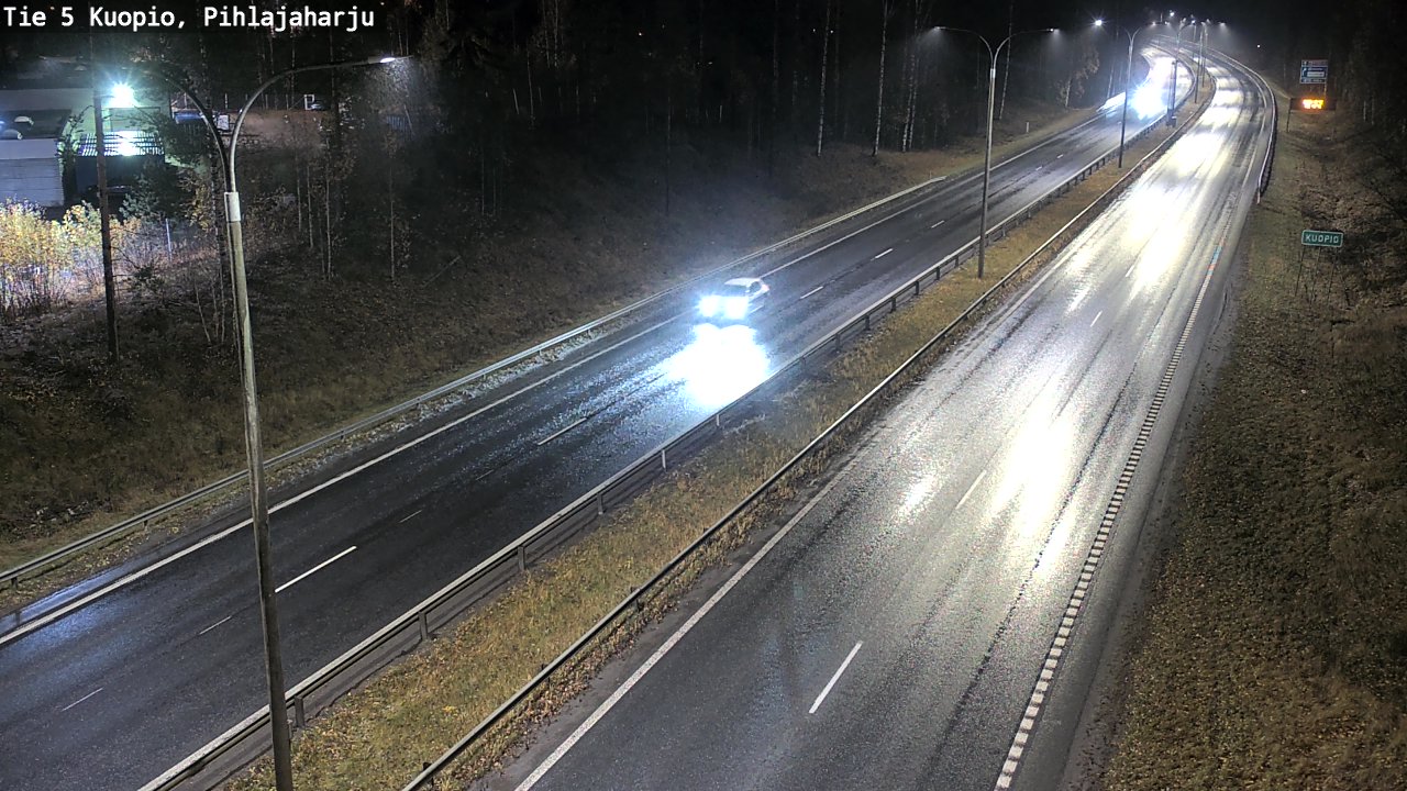Weather Camera Image Road 5 Kuopio, Pihlajaharju, Kuopio, Pohjois-Savo