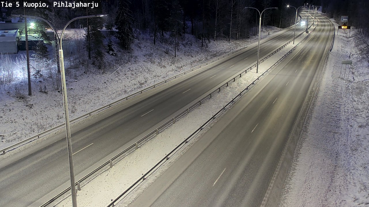 Kelikamerat Kuva Tie 5 Kuopio, Pihlajaharju, Kuopio, Pohjois-Savo