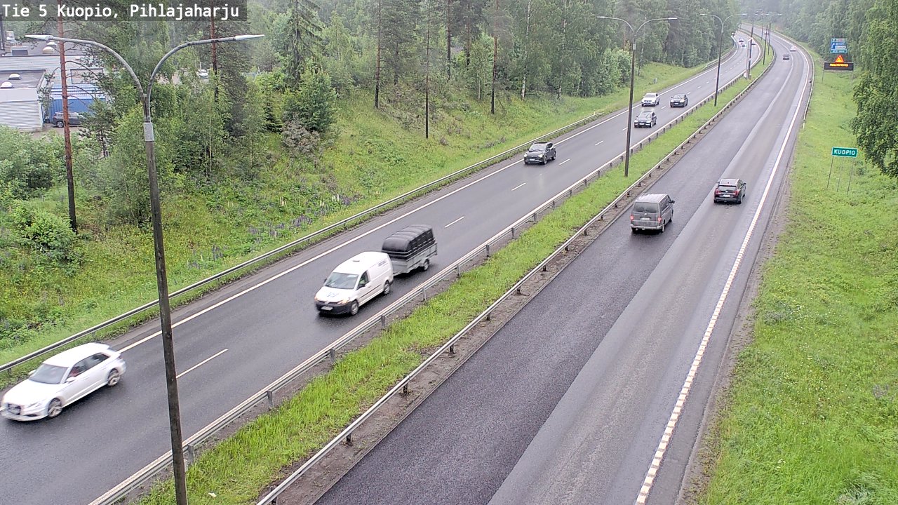 Weather Camera Image Väg 5 Kuopio, Pihlajaharju, Kuopio, Pohjois-Savo