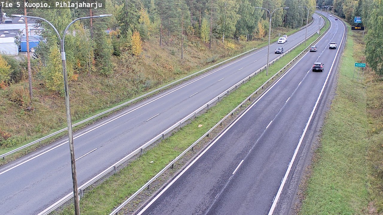 Weather Camera Image Road 5 Kuopio, Pihlajaharju, Kuopio, Pohjois-Savo
