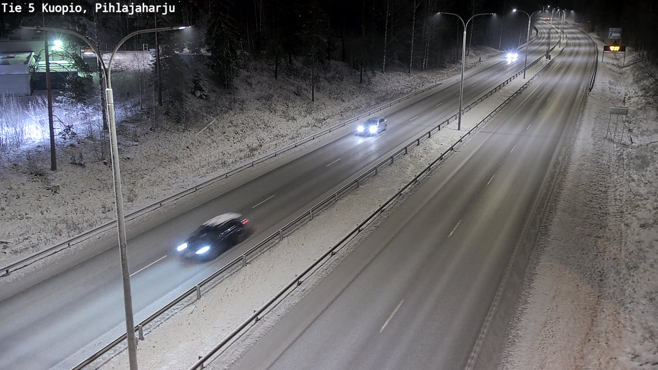 Kelikamerat Kuva Tie 5 Kuopio, Pihlajaharju, Kuopio, Pohjois-Savo