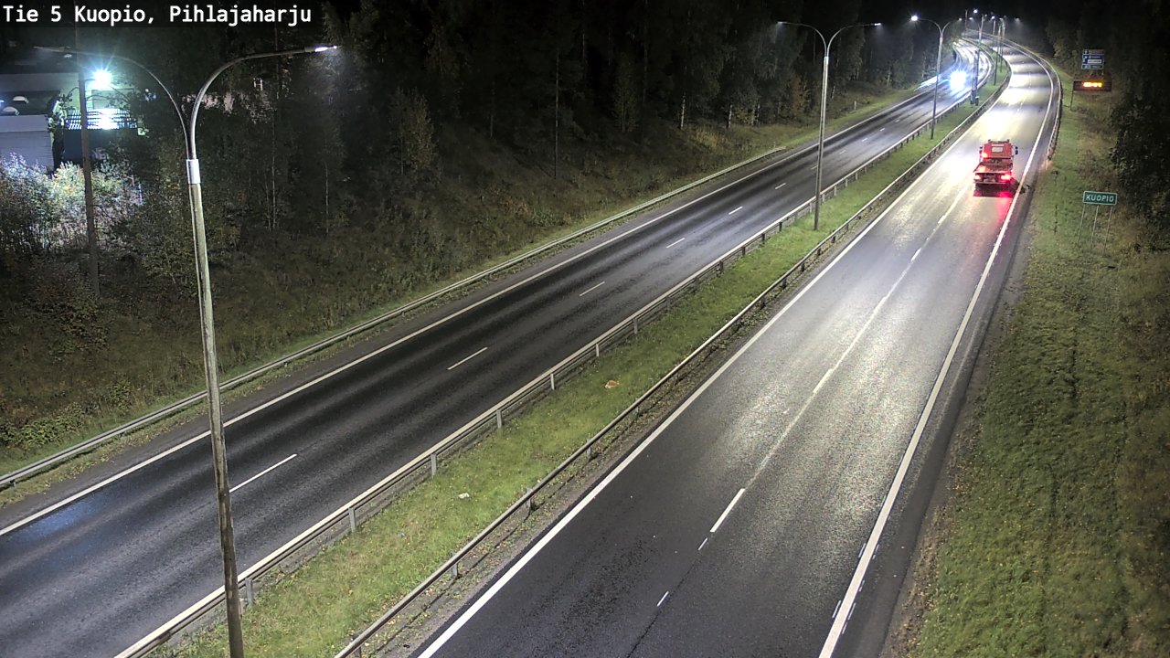 Weather Camera Image Road 5 Kuopio, Pihlajaharju, Kuopio, Pohjois-Savo