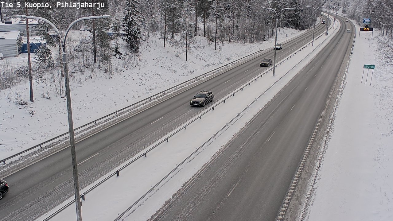 Kelikamerat Kuva Tie 5 Kuopio, Pihlajaharju, Kuopio, Pohjois-Savo