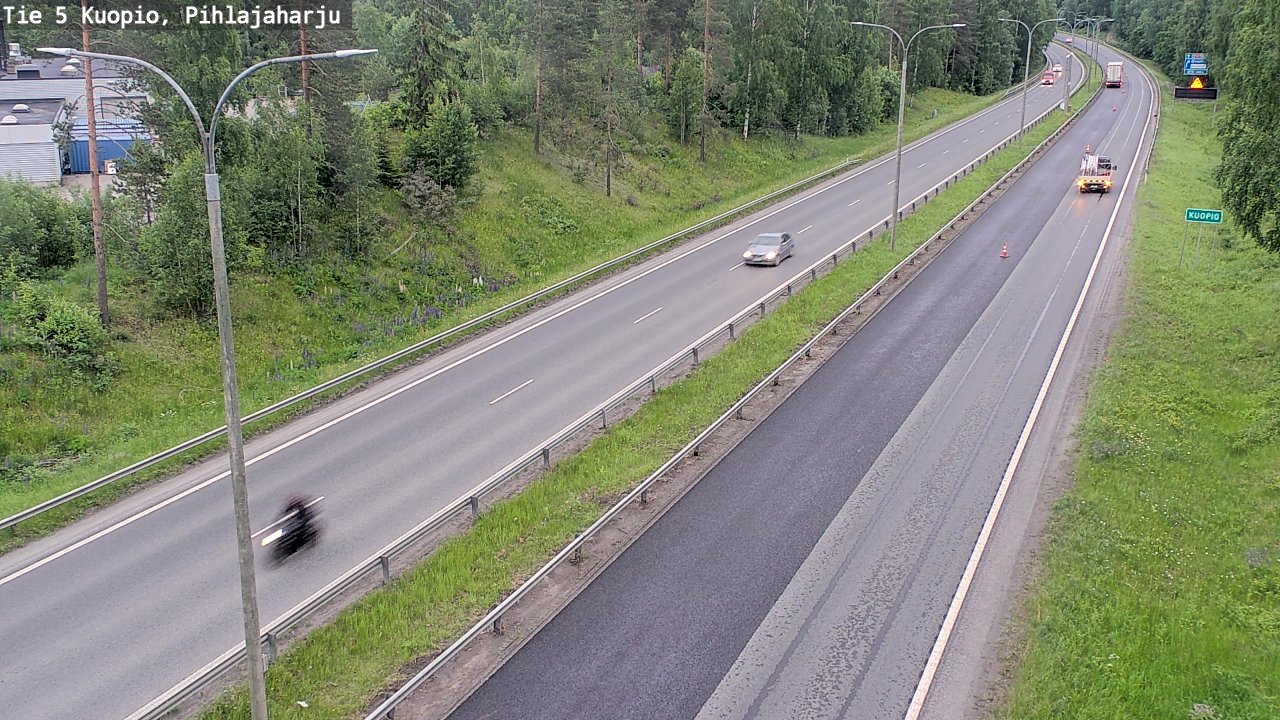 Kelikamerat Kuva Tie 5 Kuopio, Pihlajaharju, Kuopio, Pohjois-Savo