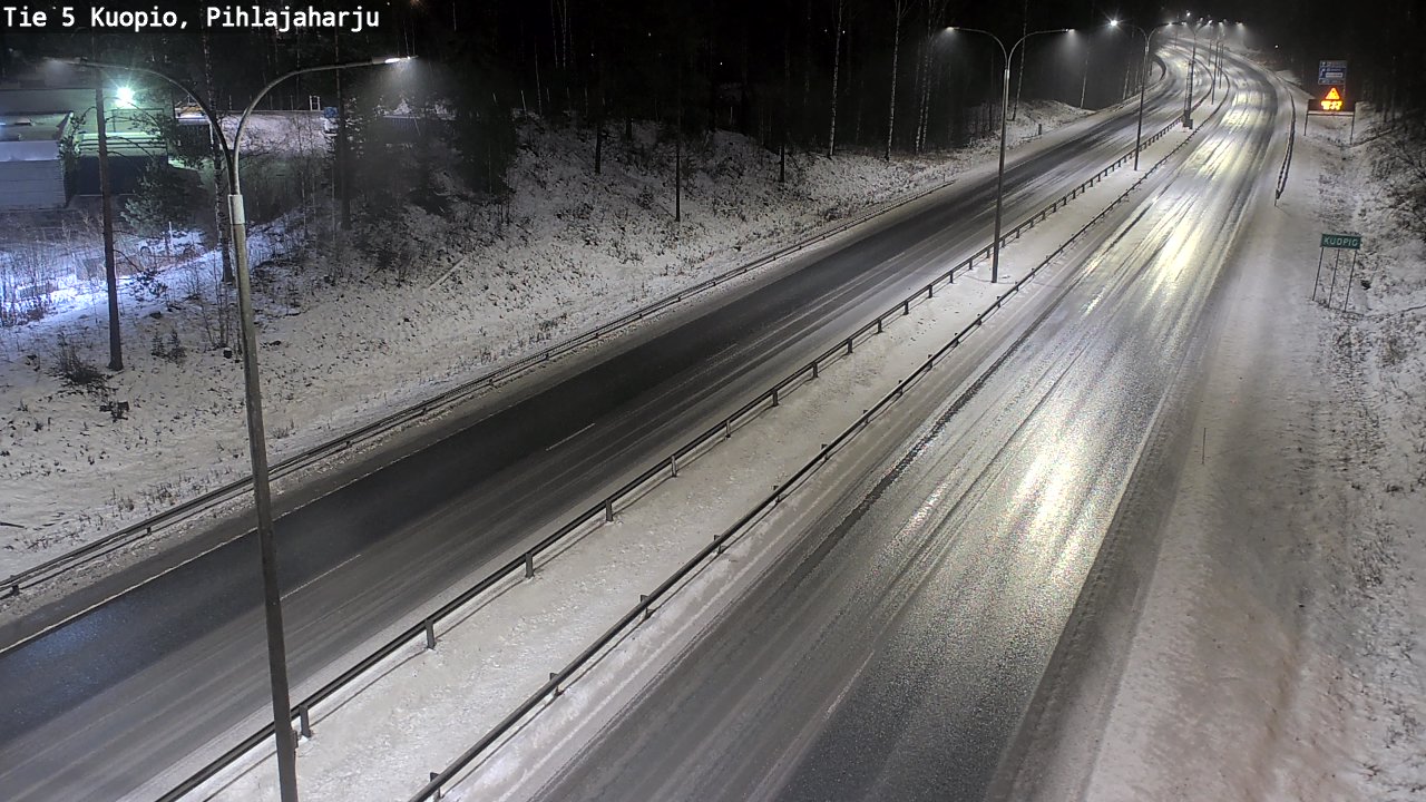 Weather Camera Image Road 5 Kuopio, Pihlajaharju, Kuopio, Pohjois-Savo