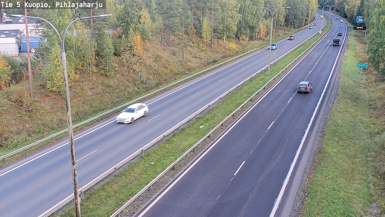 Weather Camera Image Väg 5 Kuopio, Pihlajaharju, Kuopio, Pohjois-Savo