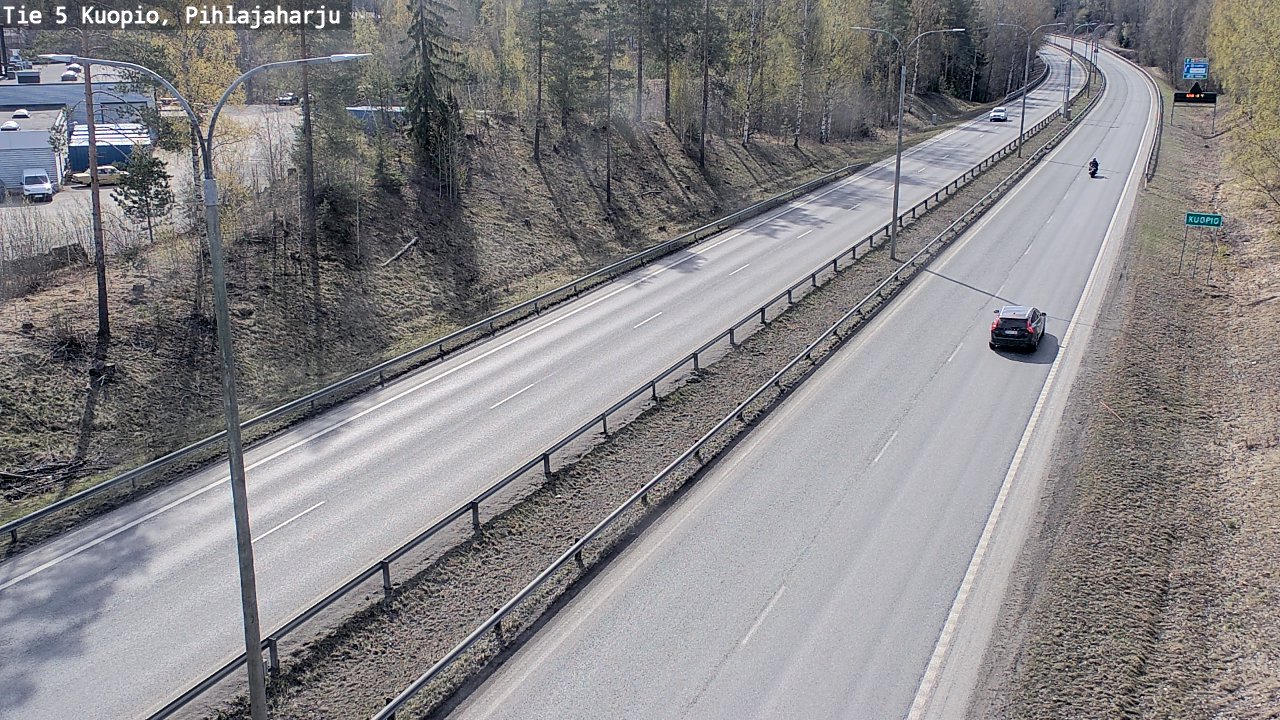 Weather Camera Image Road 5 Kuopio, Pihlajaharju, Kuopio, Pohjois-Savo