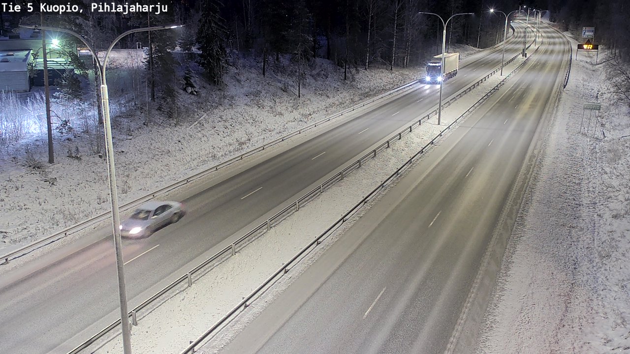 Kelikamerat Kuva Tie 5 Kuopio, Pihlajaharju, Kuopio, Pohjois-Savo