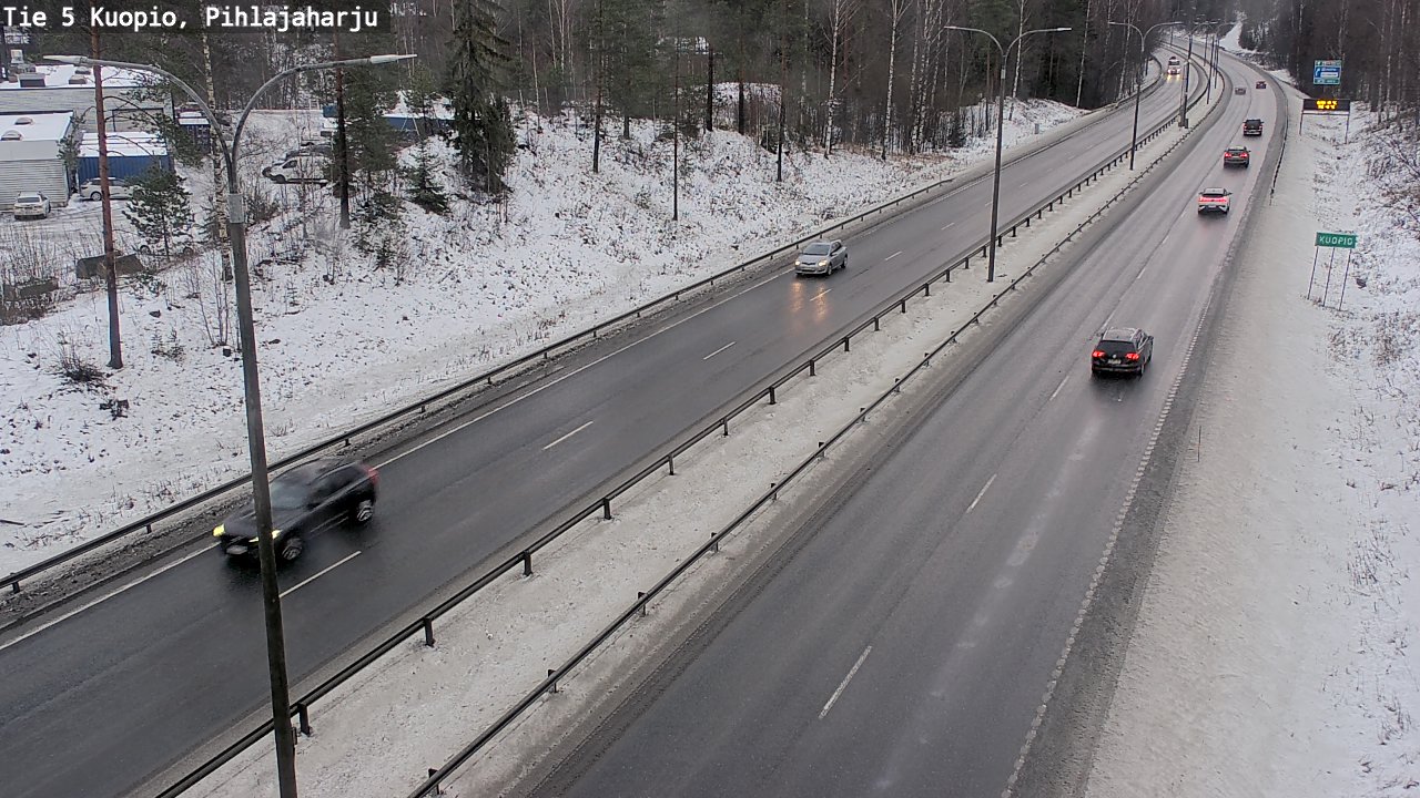 Weather Camera Image Road 5 Kuopio, Pihlajaharju, Kuopio, Pohjois-Savo