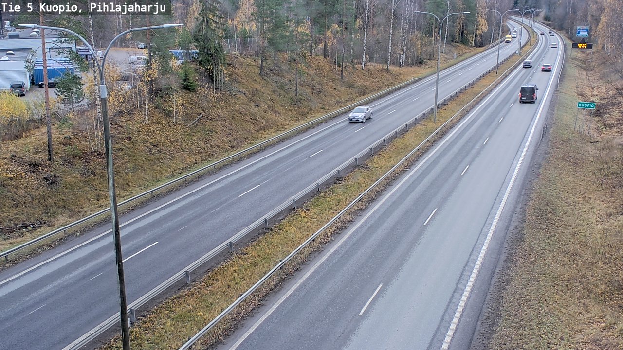 Weather Camera Image Väg 5 Kuopio, Pihlajaharju, Kuopio, Pohjois-Savo