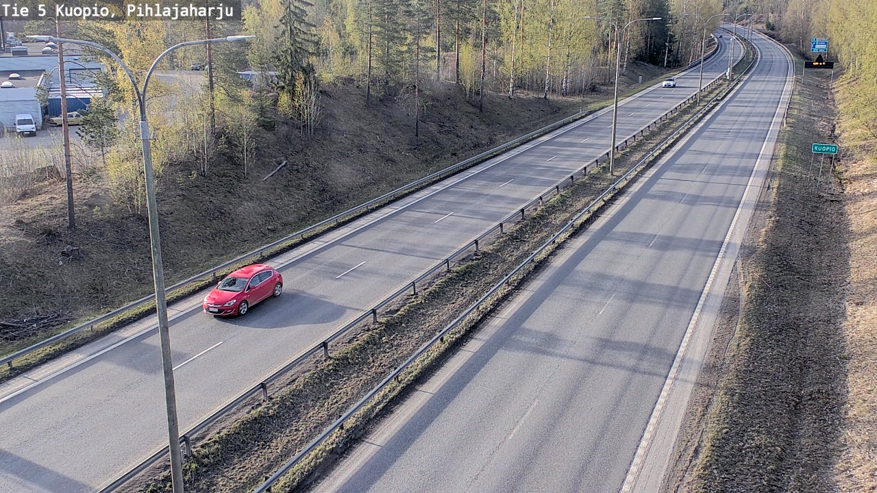 Kelikamerat Kuva Tie 5 Kuopio, Pihlajaharju, Kuopio, Pohjois-Savo