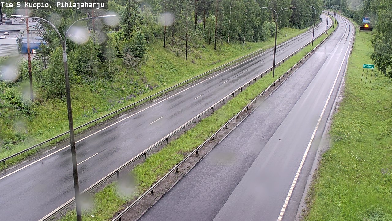 Kelikamerat Kuva Tie 5 Kuopio, Pihlajaharju, Kuopio, Pohjois-Savo